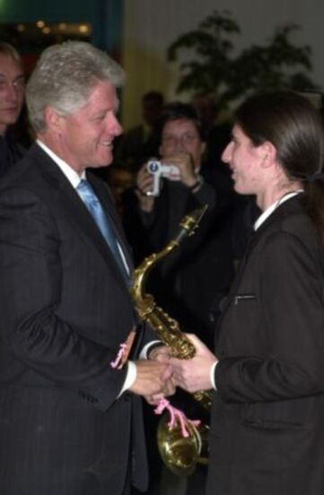 Clinton in Augsburg