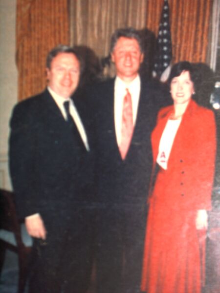 Löwe und Bill Clinton im White House